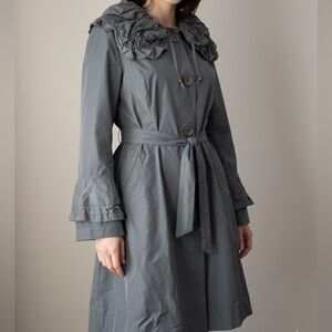 Linea Domani Coat With Gathered Collar
